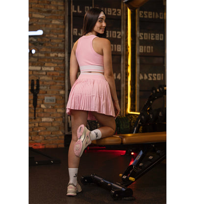 CONJUNTO DE SAYA ROSADO